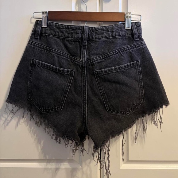 Garage Black Denim Festival Shorts - Picture 2 of 6
